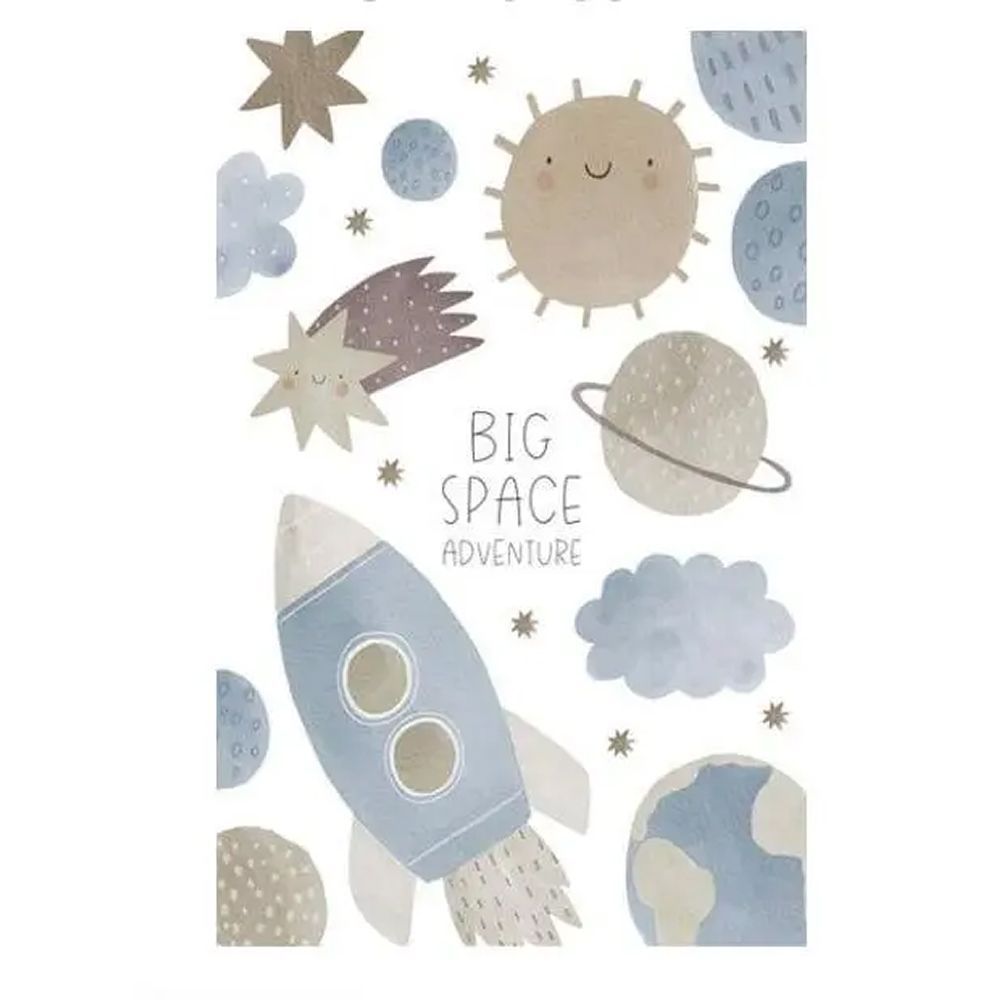 Турецький безворсовий килимок Big Space на еко-шкірі, 100х160 см