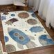 Турецький безворсовий килимок Big Space на еко-шкірі, 100х160 см