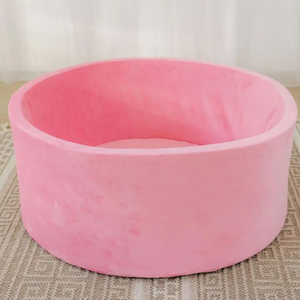 Сухой бассейн с шариками (192 шт.) розовый велюр, 100&times;40 см