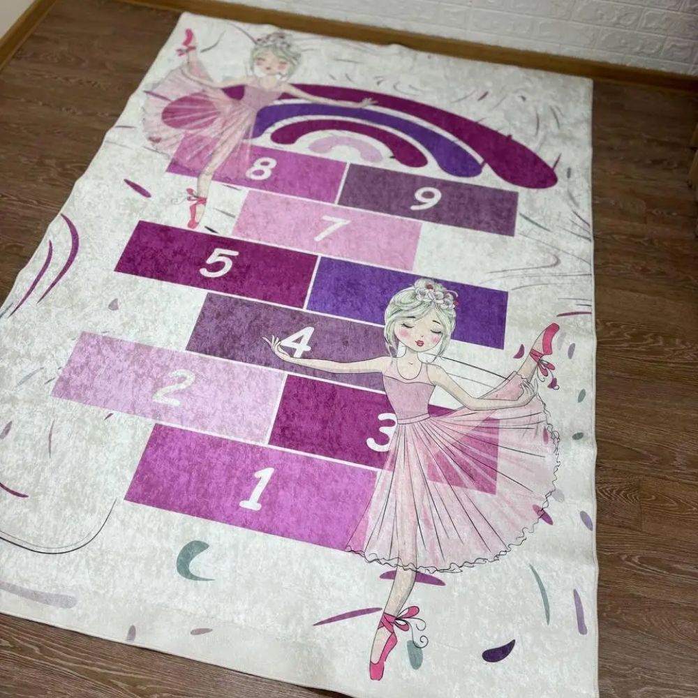 Ковер в детскую Джульетта подложка с эко-кожи, 140х200 см