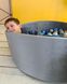 Детский сухой бассейн с шариками (200 шт) Серый бархат