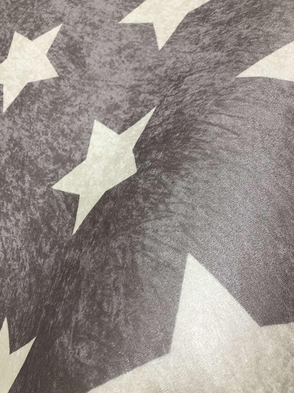 Круглий килим "Зірки на сірому" (діметр 160 см)