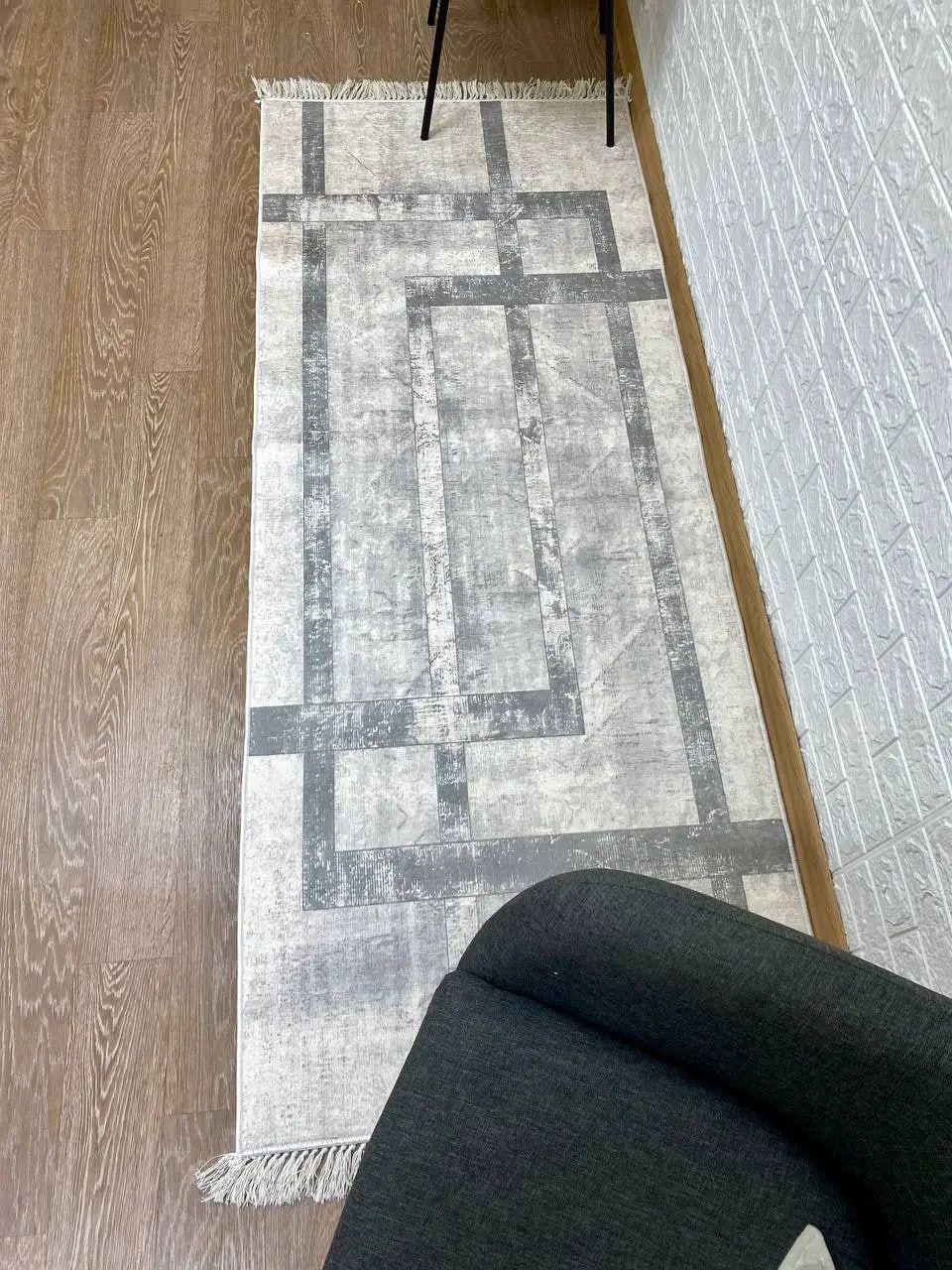 Турецький безворсовий килим "Бланш" підкладка з еко-шкіри