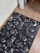 Турецький безворсовий килимок для кухні "Капучино чорний"