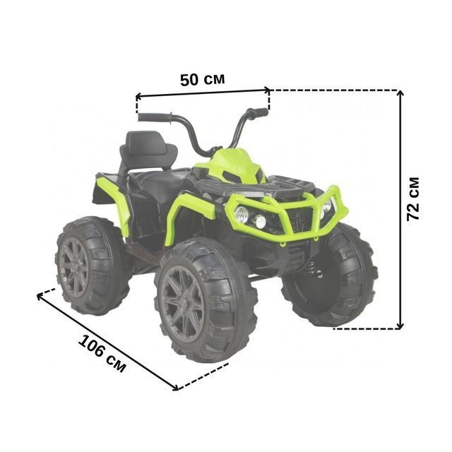 Дитячий електроквадроцикл Spoko HM-1288 зелений