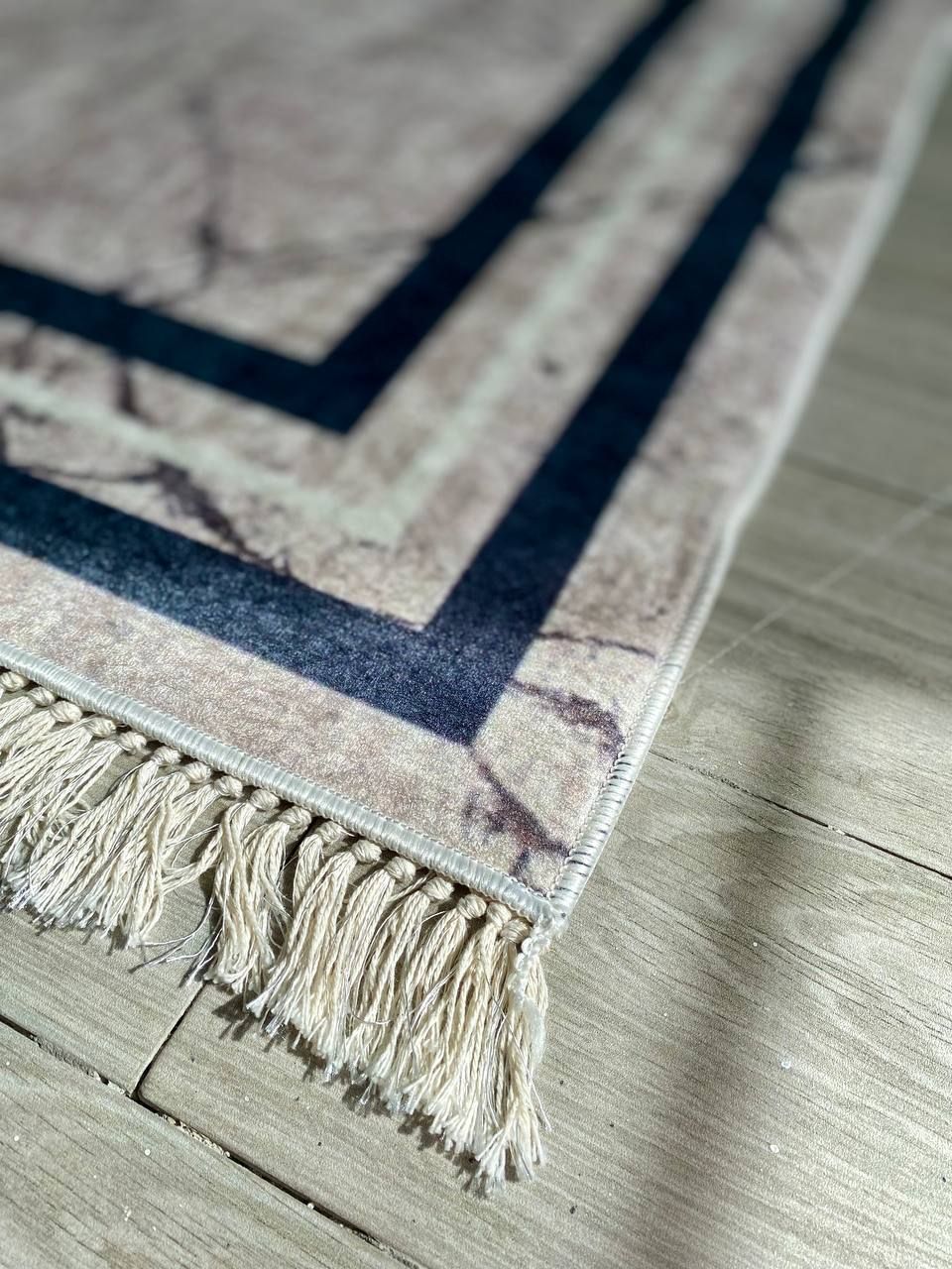 Турецький безворсовий килим "Агат" підкладка з еко-шкіри