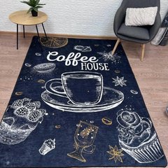 Турецький безворсовий килимок для кухні "Coffee house"
