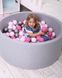 Дитячий сухий басейн з кульками (150 шт) Сірий трикотаж