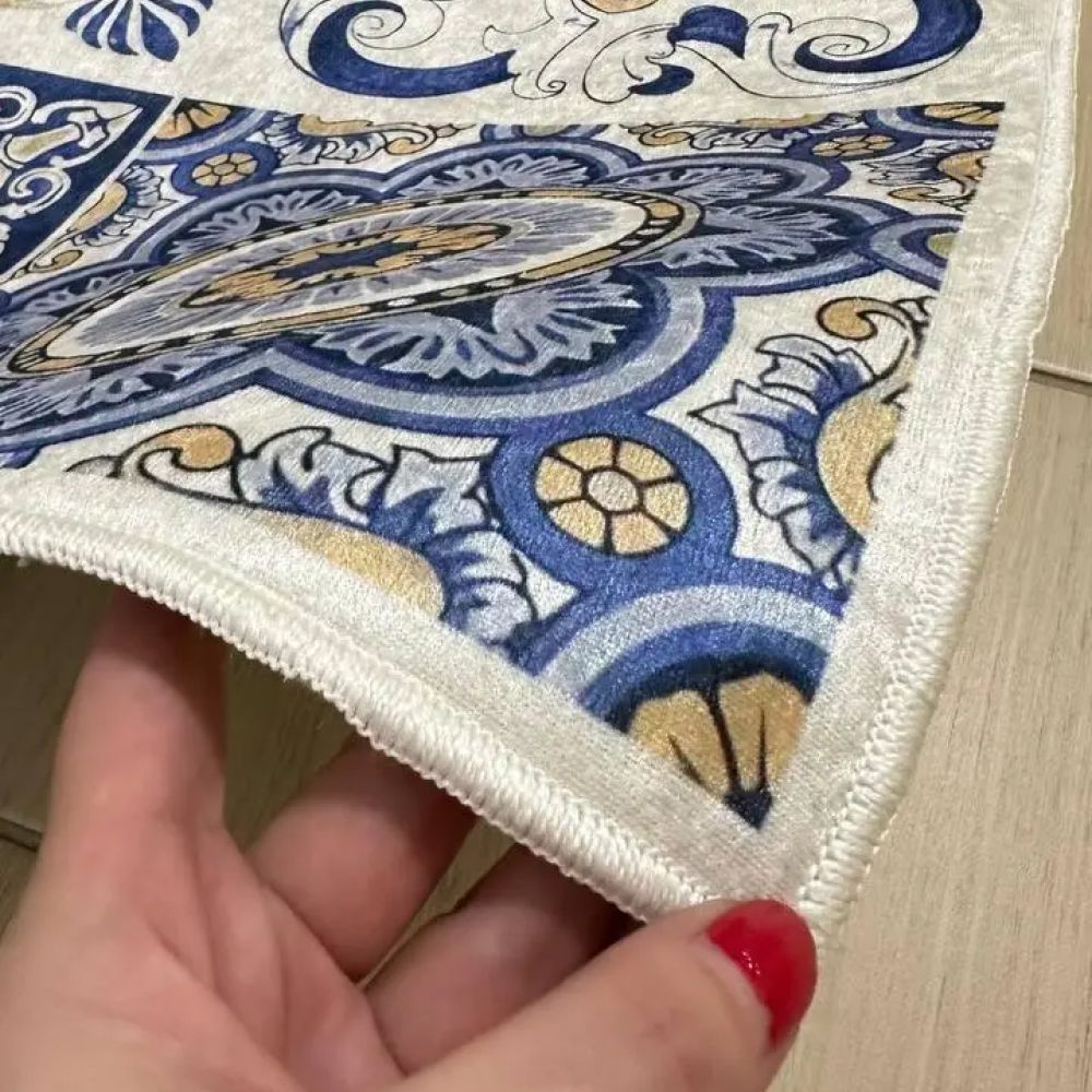 Турецький безворсовий килим Грецька мозаїка, 100х180 см