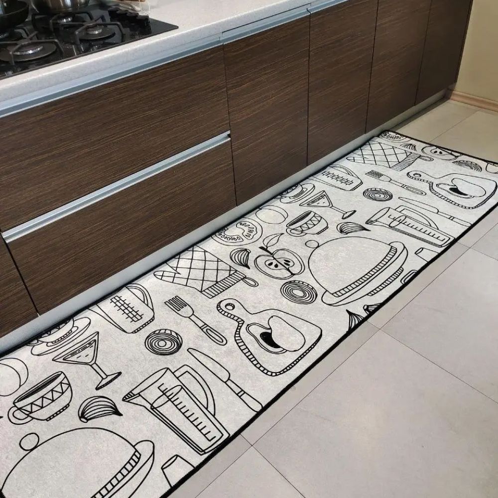 Турецький килим у спальню або кухню "Візерунок прокреслений"