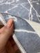Турецький безворсовий килим "Маві" на підкладці з еко-шкіри