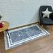 Ковер турецкий безворсовый Мави на подкладке из эко-кожи, 80х150 см