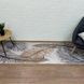 Коврик турецкий безворсовый Перо беж, 80х300 см