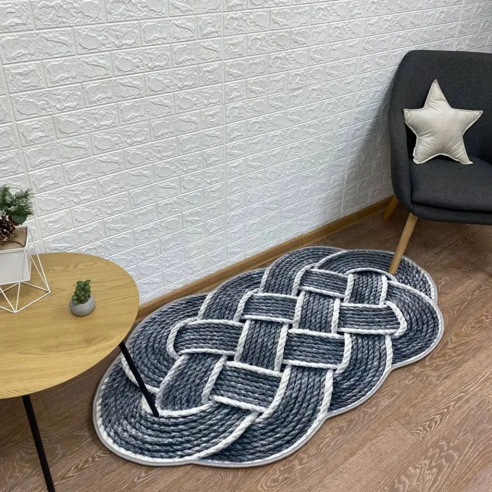 Килимок турецький безворсовий 3D, 80х150 см