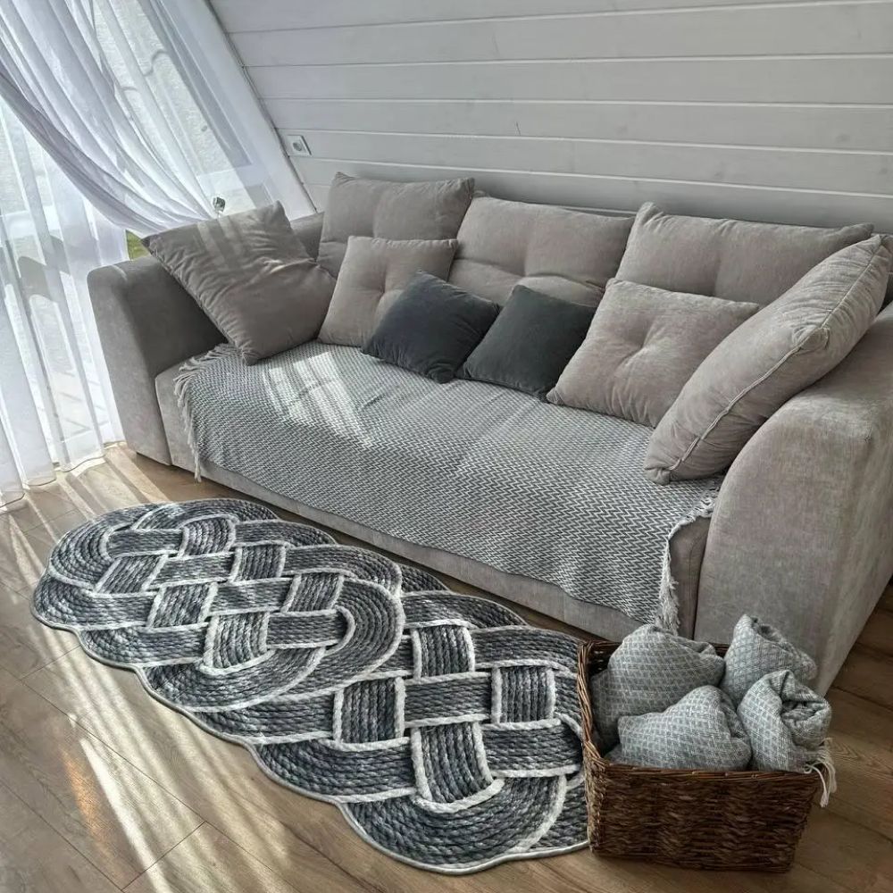 Килимок турецький безворсовий 3D, 80х150 см