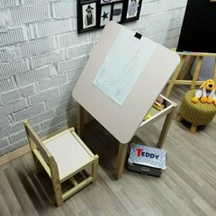 Детский стол-мольберт сакура и 1 стул