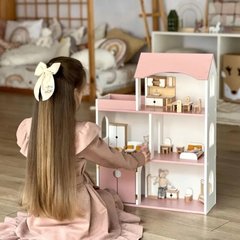 "Стильный домик" кукольный дом MagicHouse для LOL(пудровый)