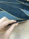 Турецький безворсовий килимок "Чорний опал" підкладка з еко-шкіри