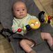 Детский шезлонг-качалка с игрушечной дугой, серый