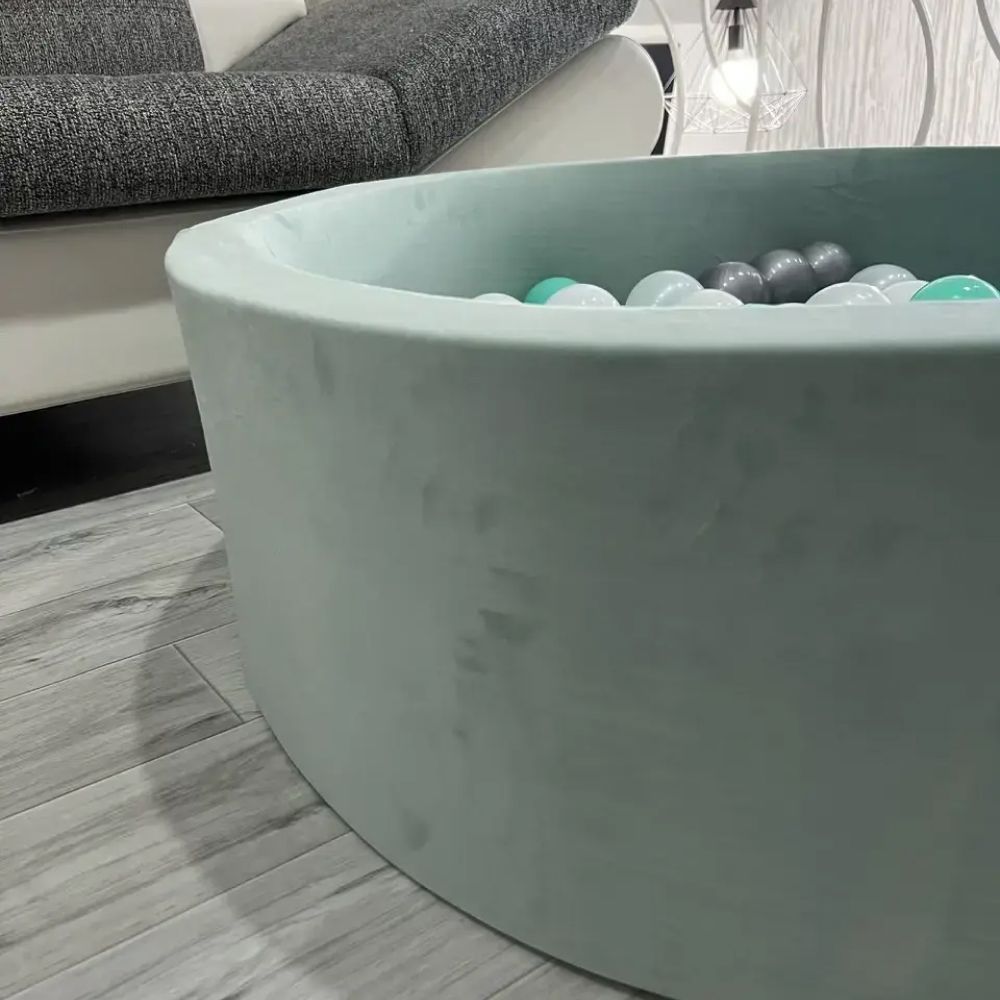 Сухой бассейн с шариками (200 шт.) фисташковый велюр, 100&times;33 см