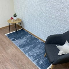 Турецький безворсовий килим "Акойя" підкладка з еко-шкіри 80х200 см
