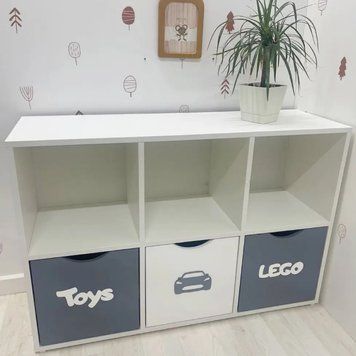 Стелаж дитячий Toys Mini для іграшок та книг, 6 клітинок