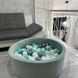 Сухий басейн з кульками в комплекті (200 шт) фісташкового кольору 100 х 40 см велюр