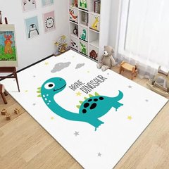 Плюшевий утеплений дитячий килим "Динозаврик"